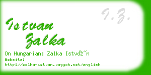 istvan zalka business card